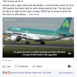 Extract form Dublin Airport facebook